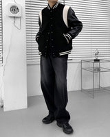 オビーウールバーシティージャケット / CR Obie wool varsity jacket (2 colors)