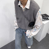 CRクロップドニットベスト/CR Cropped Knit Vest (5 colors)