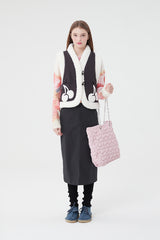 チェリーファーパディングベスト / CHERRY FUR PADDING VEST [BLACK]
