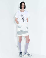 ハートメタルドリッピングTシャツ / Heart Metal Dripping T-Shirt _ White