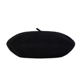 VA Square Stud Wool Beret / Black