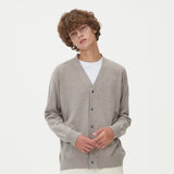 LAMBSWOOL V NECK CARDIGAN_MOCHA (6612827308150)
