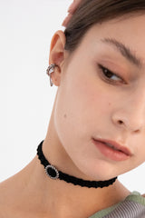 ドロップチェーンレイヤードイヤーカフ/Drop chain layered earcuff