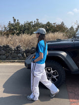 Hip track wide pants