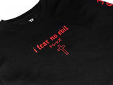 I FEAR NO EVIL LS TEE - BLACK/RED (6635531763830)