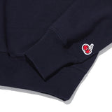 チェリーオープンカラースウェットシャツ / CHERRY OPEN COLLAR SWEATSHIRT [NAVY]
