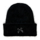 リボンアンゴラビーニー  / Ribbon Angora Beanie