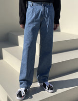 Bell Black Washing Denim Pants (102)(Copy) (6679611670646)