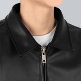 ビーガンレザージップアップジャケット / Vegan Leather Zip up Jacket