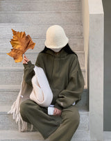 [BELLIDE MADE] Hug napping boxy loose fit hoodie
