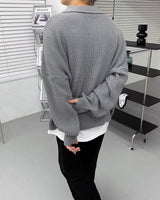 ウォーマーバルーンカラーカーディガン / AZ Warmer Balloon Collar Cardigan (7 colors)