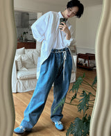 ヘビー ラップ デニムパンツ / Heavy wrap denim pants (2 color)