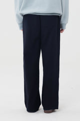 ミドルチェリーワイドスウェットパンツ／MIDDLE CHERRY WIDE SWEAT PANTS [BLACK]