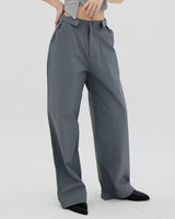 ベルクロルーズワイドパンツ / Velcro loose wide pants (2color)