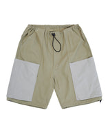  BERMUDA DRAWSTRING PANTS_KHAKI