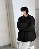 ステンカラーウールハーフコート/Balmacan Wool Half Coat