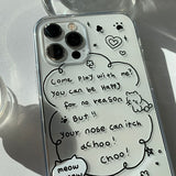Black - Dream Some Cat Phone Case Bead Tok SET