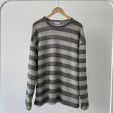 ストライプパンチロングスリーブニット / STRIPED PUNCHING LONG SLEEVE KNITWEAR(3COLOR)