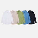 ロゲインアイスリネンオーバーサイズシャツ/Rogaine Ice Linen Oversized Shirt (5 colors)