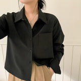 [6color] Basic pocket shirt & blouse