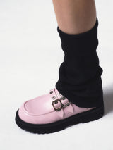 Biker Platform loafer pink