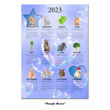 2023 ラビットカレンダーポスター/2023 RABBIT CALENDAR POSTER