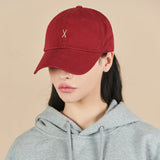 Varzar Logo Over Fit Chino Ball Cap wine