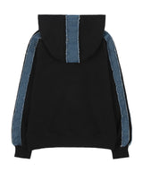 [NF] F4NCY DENIM PATCH HOODIE (BLACK)_F23ZB265