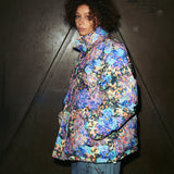 ソーラーボールフラワーフレイムリバーシブルダウンジャケット/SOLARBALL FLOWER FLAME REVERSIBLE PUFFER BLACK