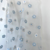 SKYBLUE FLOWER STRING POUCH