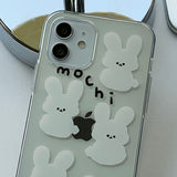 White - BBosil Mochi Rabbit Phone Case