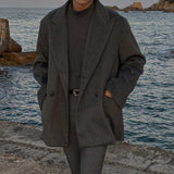 ASCLO Wool Two Tuck Double Jacket (2color)