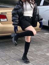 ラインタートルネックT