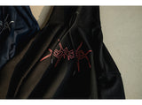 MASS THORN DESTROYED HOODIE MFHHD004-BK