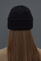[20W]ROSE KNIT BEANIE / BLACK (4614350405750)
