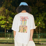 Stacked Baggage Short Sleeve T-Shirt - WHITE (6675677413494)