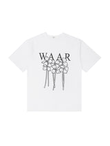 M フラワーTシャツ / T1012 M FLOWER T-SHIRT_WHITE