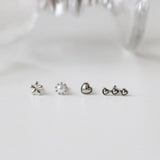 ミニハートボールピアスセット / [4 set] mini heart ball piercing set