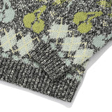 チェリーパターンニット／CHERRY PATTERN KNIT [BLACK]