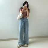 Stripe Short Sleeve Knit Top
