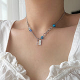 バケーションビズキッチーアクアチェーンハートネックレス/aqu Vacation Biz Kitchee Aqua Chain Heart Necklace