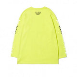 "psln" 長袖Tシャツ ライム/ "psln" long sleeve lime (4437309685878)