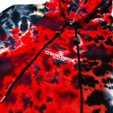 TZ TIE-TILL-DYE HOODIE - RED & BLACK (6664234958966)