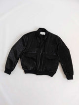 Martin Oil Washing Quilting Leather Jacket (3color)