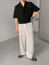 ASCLO Ice Linen Wide Slacks (3color)