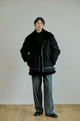 ムートンジャケット/unisex mustang black