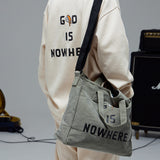 スラブバイオ ウォッシングキャンバスバッグ/SLUB BIO-WASHING CANVAS BAG-KHAKI