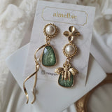 ザビーアンドザフレッシュグリーンガーデンピアス / The Bee and the Fresh Green Garden Piercing