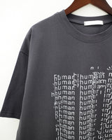 ヒューマンプリントショートスリーブTシャツ / Human printing short sleeve T-shirt (2color)