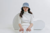 (핸드메이드) 소프트 블루 버킷 햇 / (HANDMADE EMBROIDERY) SOFT BLUE BUCKET HAT(Copy) (6656020152438)